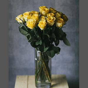 Yellow Roses In The Vase